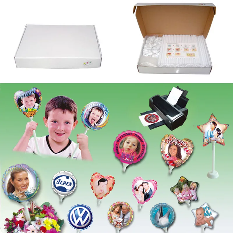Diy Inkjet Printable Photo Balloon ( Made By Hand ) With Heart,Start ...