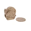 Marble Fossil stone tableware coaster set