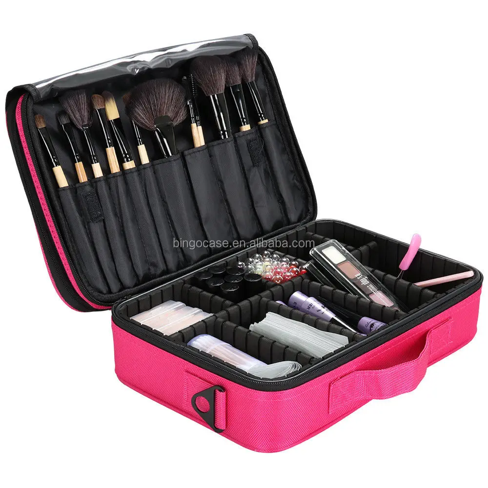 makeup bag with dividers