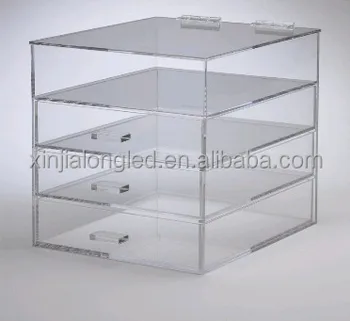 4 Tier Clear Acrylic Makeup Organizer Wholesale Acrylic Makeup