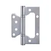 4inch Folding Butt Hinges Silver Tone Home Furniture Hardware Door Hinge Heavy Duty Stainless Steel Hinge