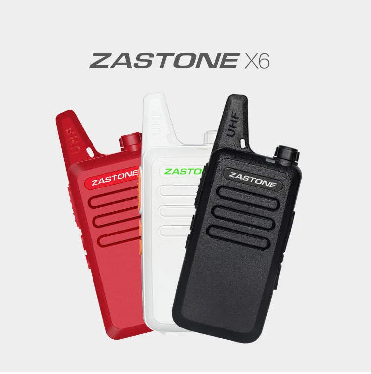 Zastone ZT-X6 3w walkie talkie UHF ham Radio 