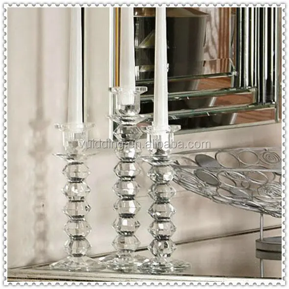 Bead Design Crystal Pillar Candle Holders For Party Centerpieces Bead Design Crystal Pillar Candle Holders For Party Centerpieces