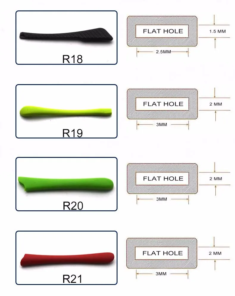 Black Rubber Temple Tips For Metal Glasses Sunglasses Ready Spare Part