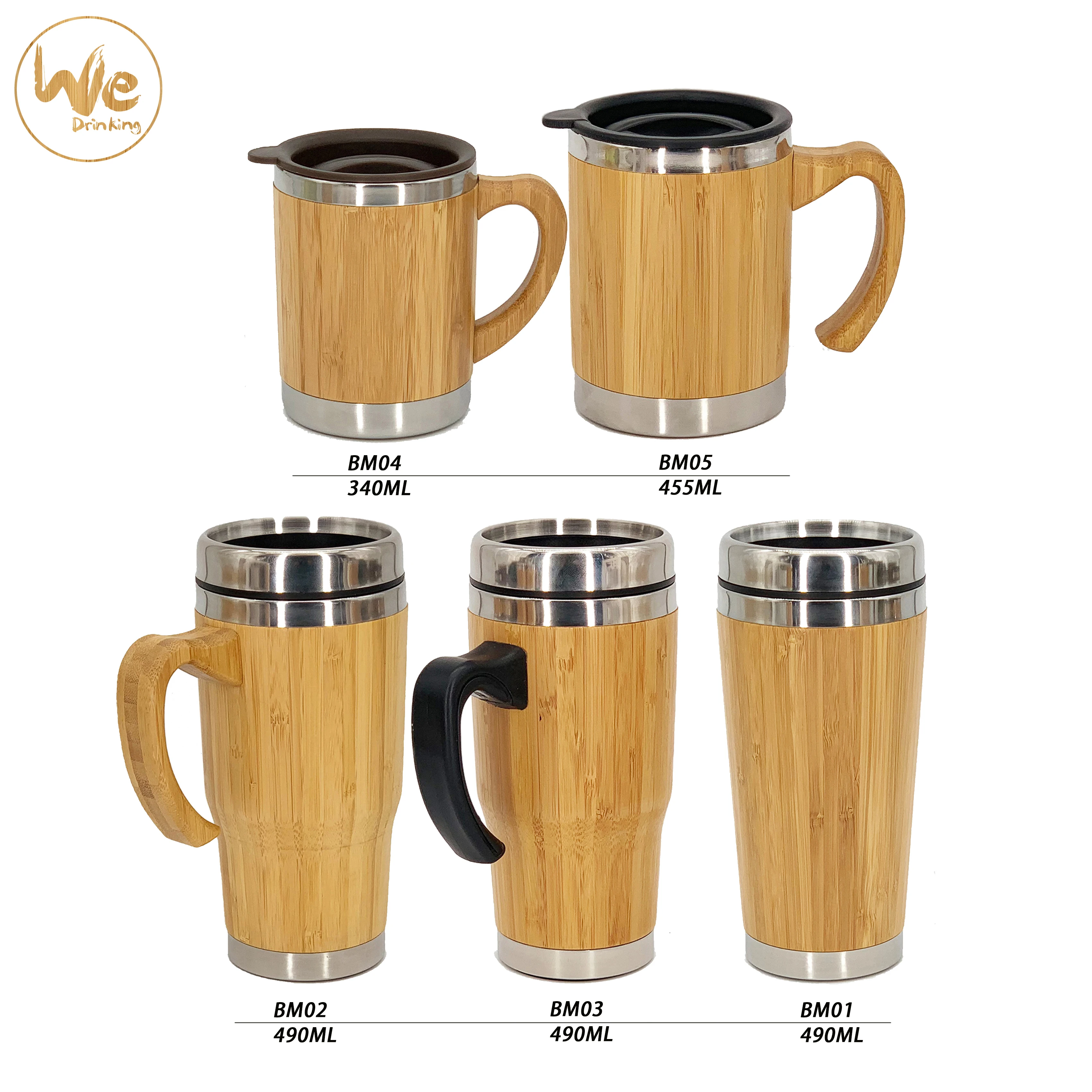 BAMBOO REUSABLE COFFEE MUG 16oz / 455ml