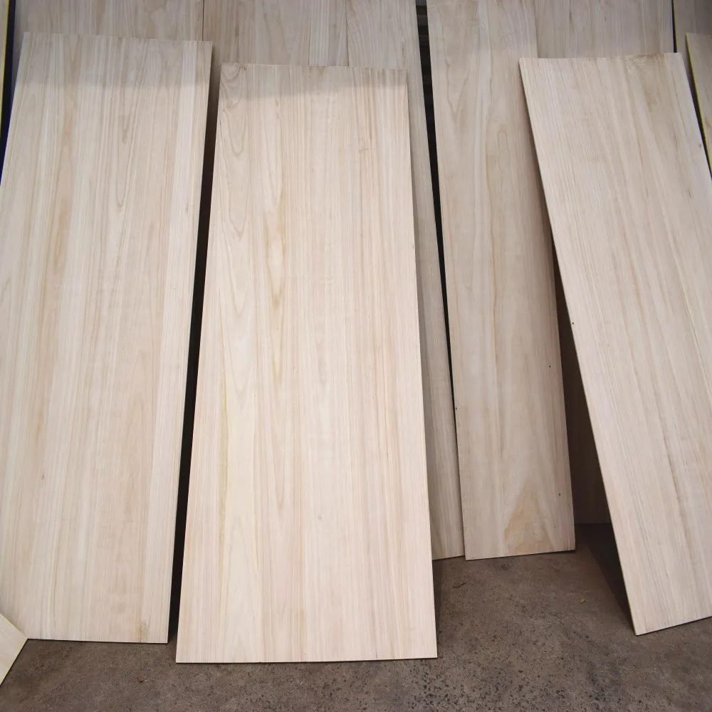 山东木材制造商 4x8 泡桐木板实木板出售