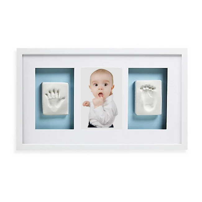 Baby Photo Album for Shower Baby Shower Gifts Home/&Me Baby Handprint Kit Footprint 5x7 New born Baby Shower Gifts Photo Frame for Newborn Girls and Boys