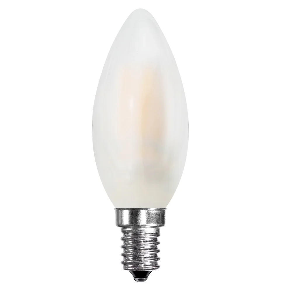 6 Watt Candle Dimmable LED Filament Bulb (E14) Frosted
