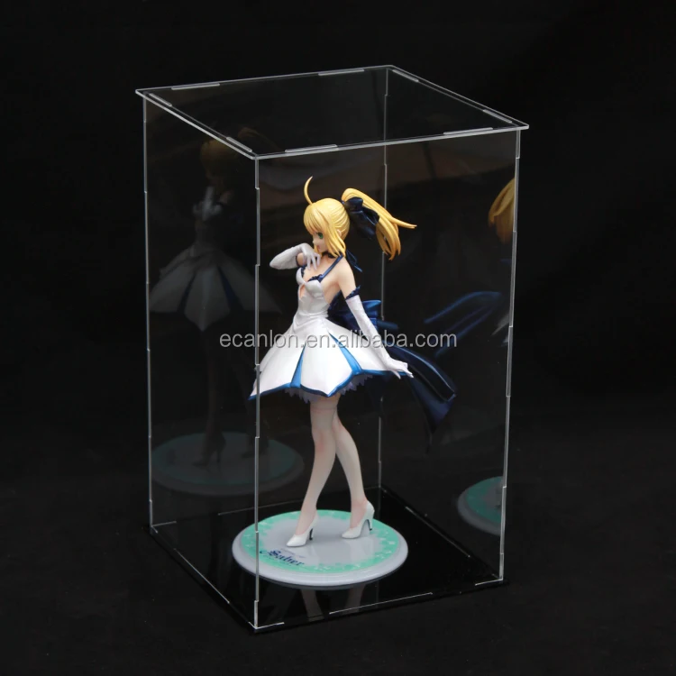 Disassembled Model Train Acrylic Display Cases,Black Base Clear Cover Acrylic Model Train