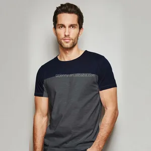Cut N Sew Men T shirt Wholesale Custom T shirt Design Block Cut & Sew Men T shirt