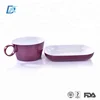 Airline Tableware Plastic Reusable Coffee Cup And Plate Set