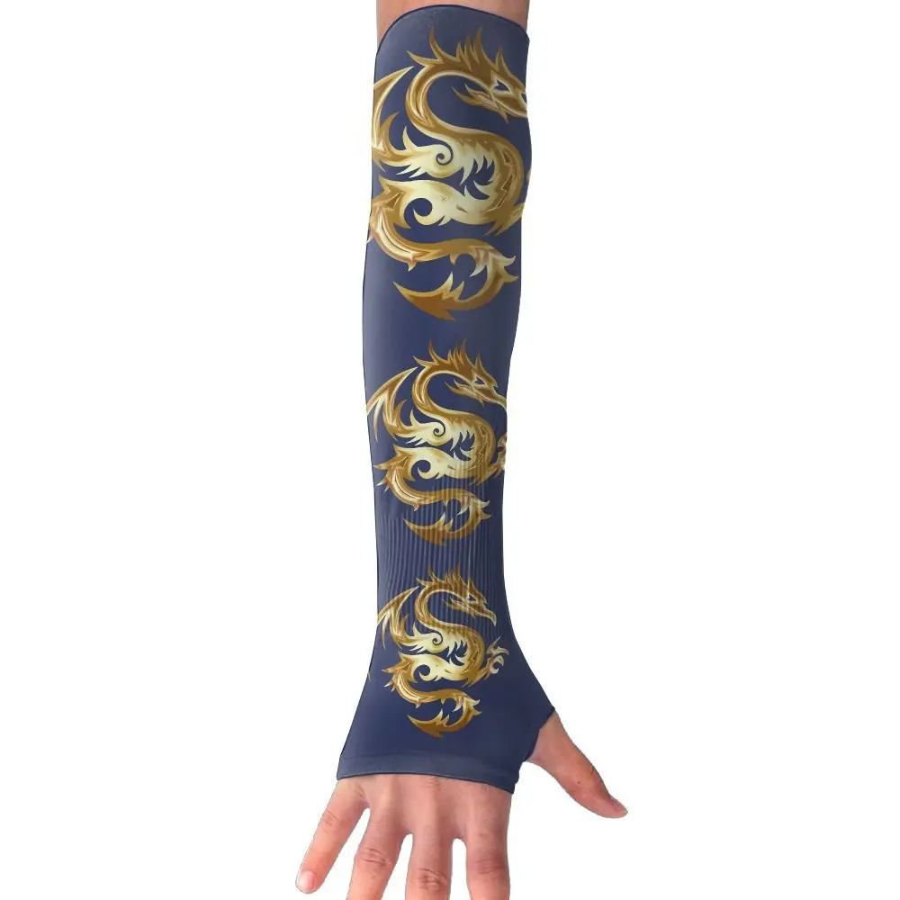 Arm Sleeves Indigo Blue Mens Sun UV Protection Sleeves Arm Warmers Cool Long Set Covers