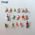 50PCS HO scale 1 87 all seated model railway people scale model sitting figures scenery model