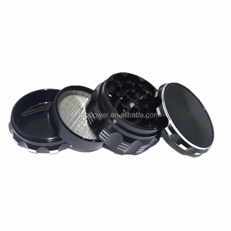 2018 Unique New Design 4 Piece Aluminum Herb Grinder,Spice Tobacco Herb