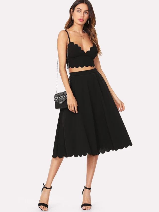 two piece midi skirt