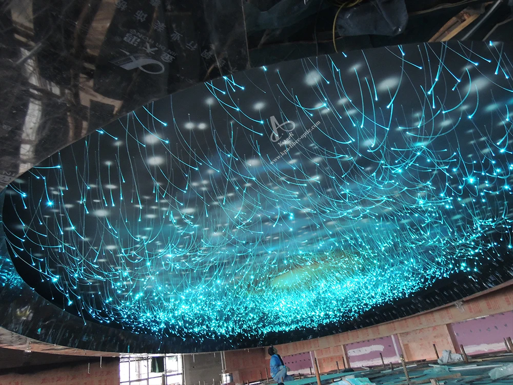 端发光的光纤塑料光纤用于天花板屋顶的光纤星光灯