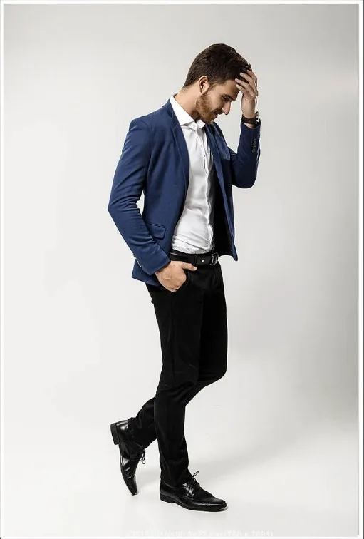 Stylish High Quality Navy Blue Casual Suit - Buy Casual Suit