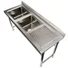 Commercial stainless steel stainless steel sink table, prep table