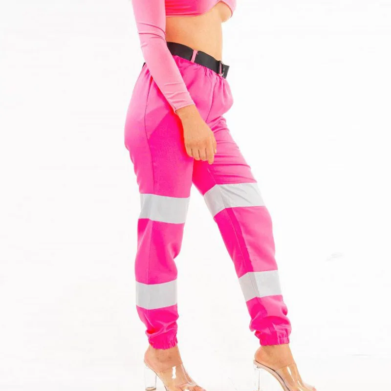 hot pink track pants