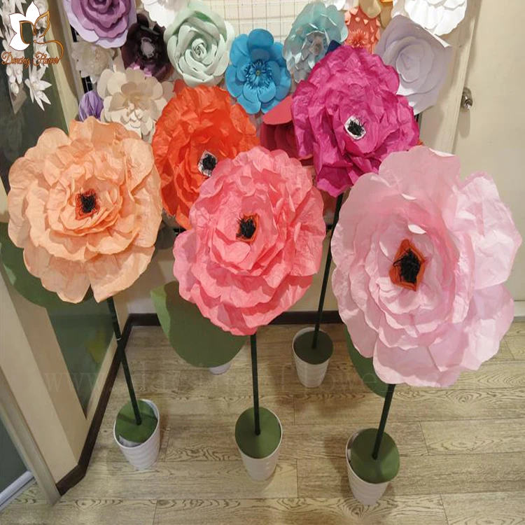 人工作るティッシュクレープ紙誕生日花束花のため販売 Buy 紙の花 誕生日花束花 クレープ紙の花 Product On Alibaba Com