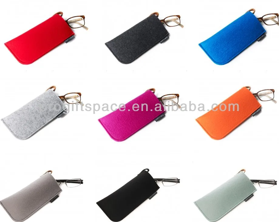 New fashion wholesale high quality glasses display custom handmade polyester felt eye glass case made in China