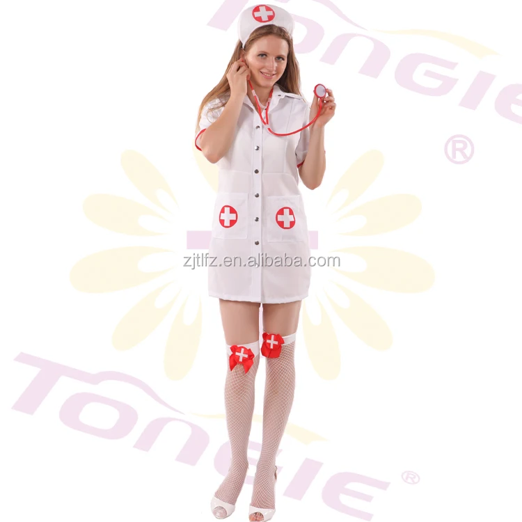 Wholesale High Quality Japanese Nurse Costume Halloween Japanese Sexy