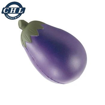 eggplant stress ball