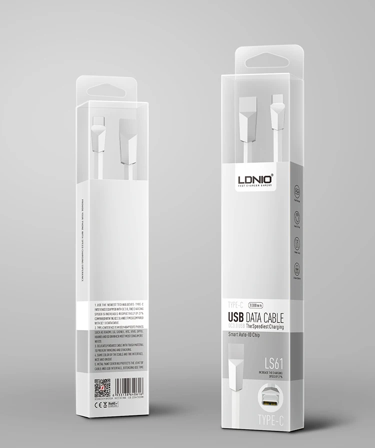 LDNIO New Arrival LS61 usb type-c cable for cell phone