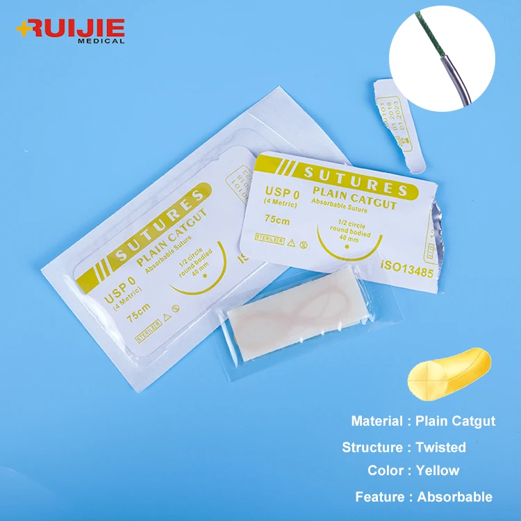 Useful Sterile Absorbable Plain Gut Sutures - Buy Absorbable Plain Gut ...