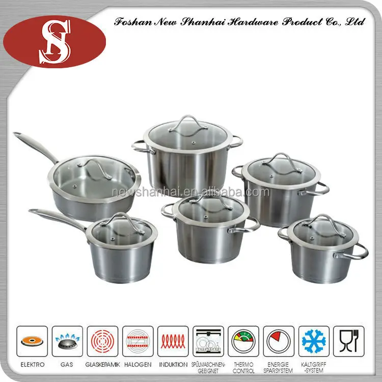 New Products Italian 12pcs Stainless Steel Cookware Set Buy 12pcs