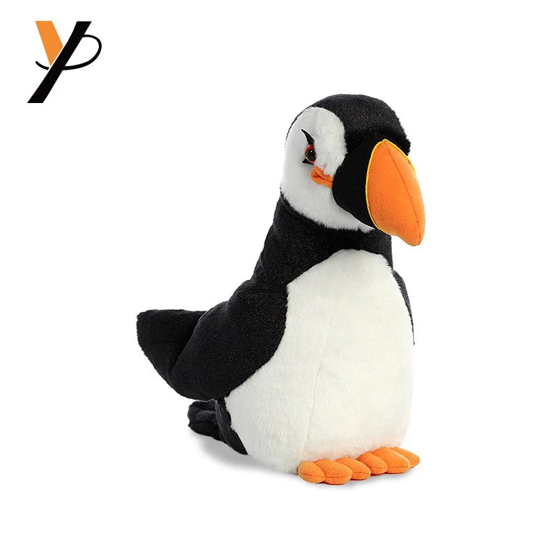 black and white soft toy