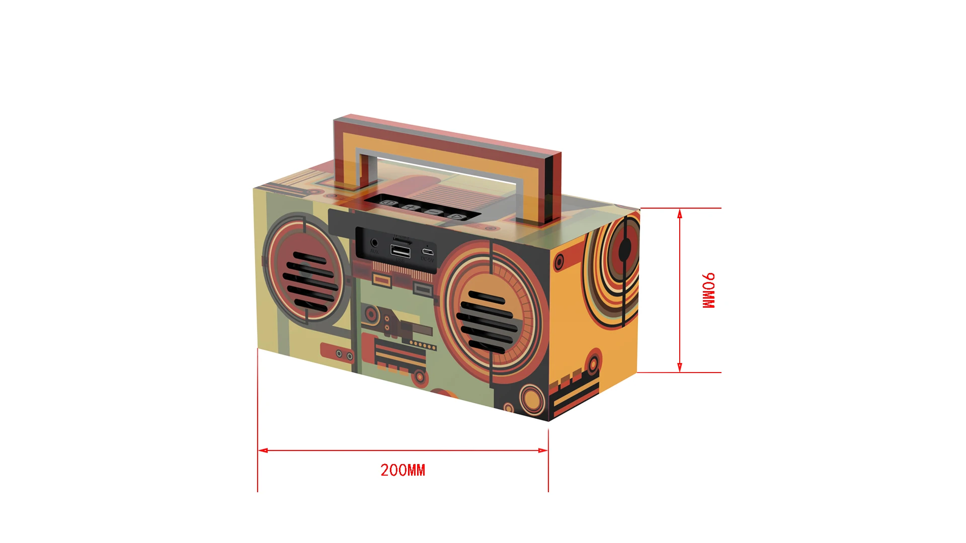 Private model patent portable mini Cardboard Paper Box Speaker - ANKUX.COM