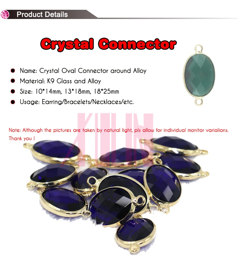 New Arrive Crystal Pendant 13*18mm Milk White Oval Shape K9 Glass Beads