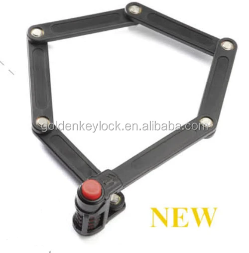 Anti-Theft Lock Bicycle Motorcycle Bike Folding Chain Lock Steel Alloy