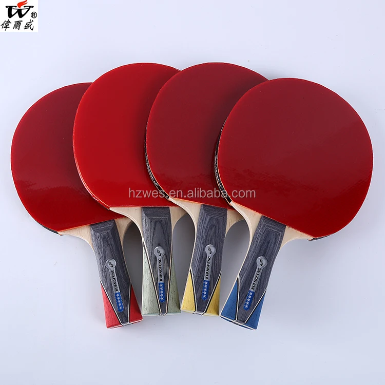 5 Star Table Tennis Racket Ittf Approved Rubber With Luxurious Bag