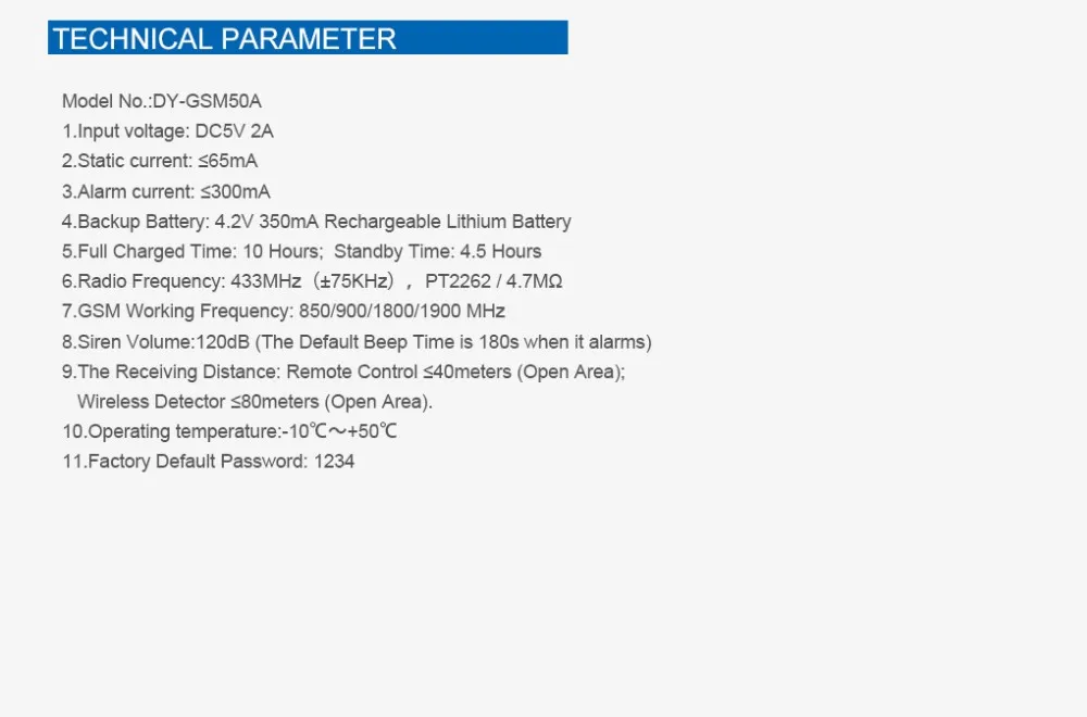 DY-50A,Pstn+ Gsm, pet immunity anti-thief gsm Android /IOS Pstn+ Gsm Alarm gsm sms based security alarm system,