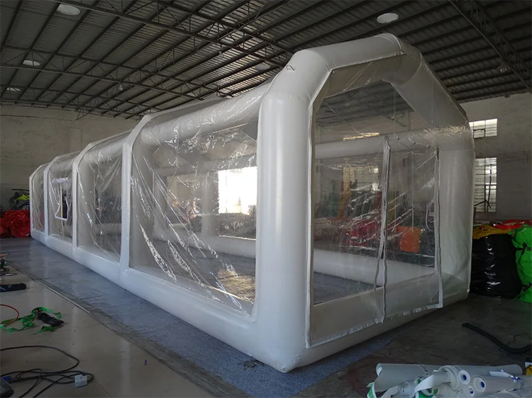 air tight inflatable transparent clear tent tunnel for event