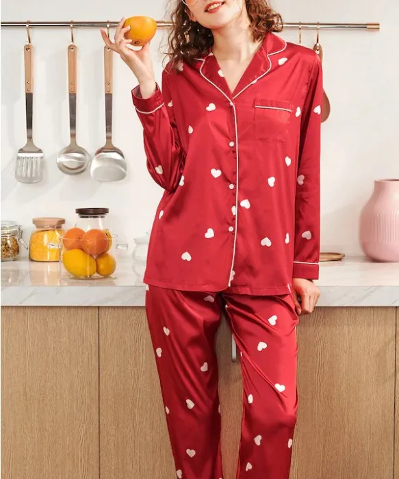 womens button up pajamas