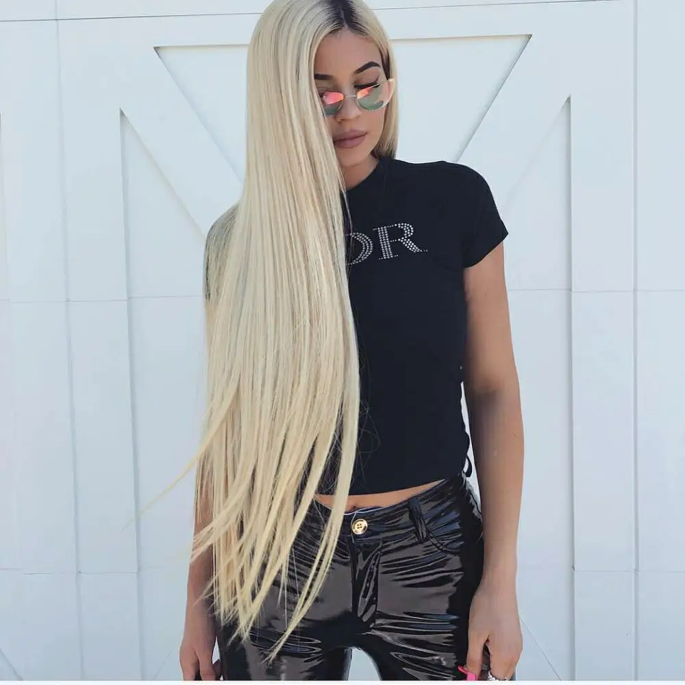 2024 Lace front wig. Kylie jenner blonde