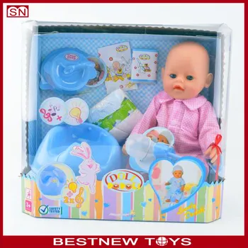 baby doll drinking milk