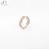 Upon request solid gold jewelry diamond rings design multilayer for wholesale vintage jewelry