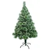 Christmas decoration white dot snowing pine needle tree