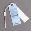 Recycled folio style product description hang tag apparel printed hang tag