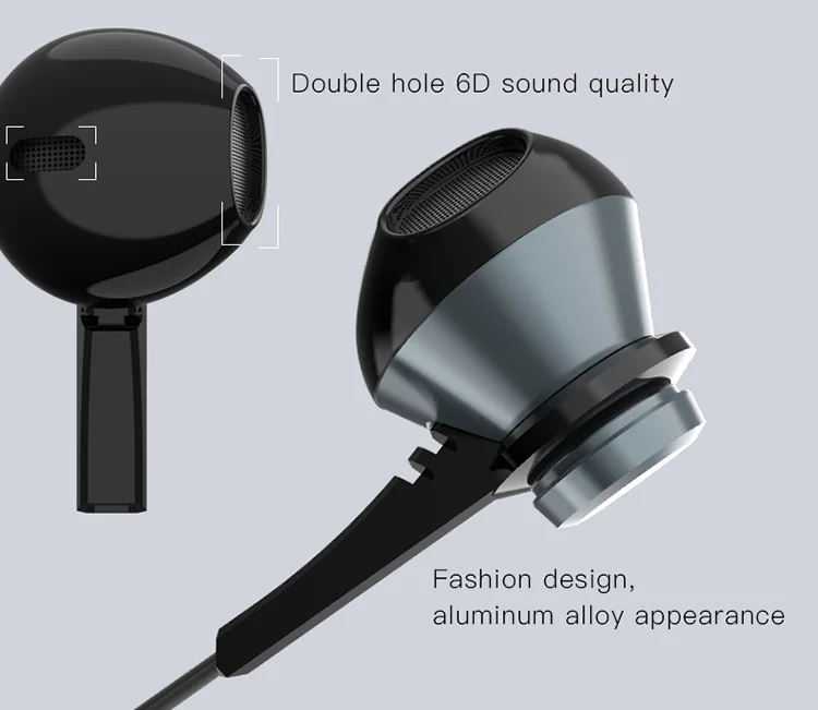 Drop Shopping Universal Hifi Microphone Headset Sport Stereo In-Ear Wired Mobile Earphone