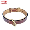 Factory Waterproof Adjustable Custom Quick Release Soft Studded Genuine With D Ring Genuine Leather Big Dog Collar