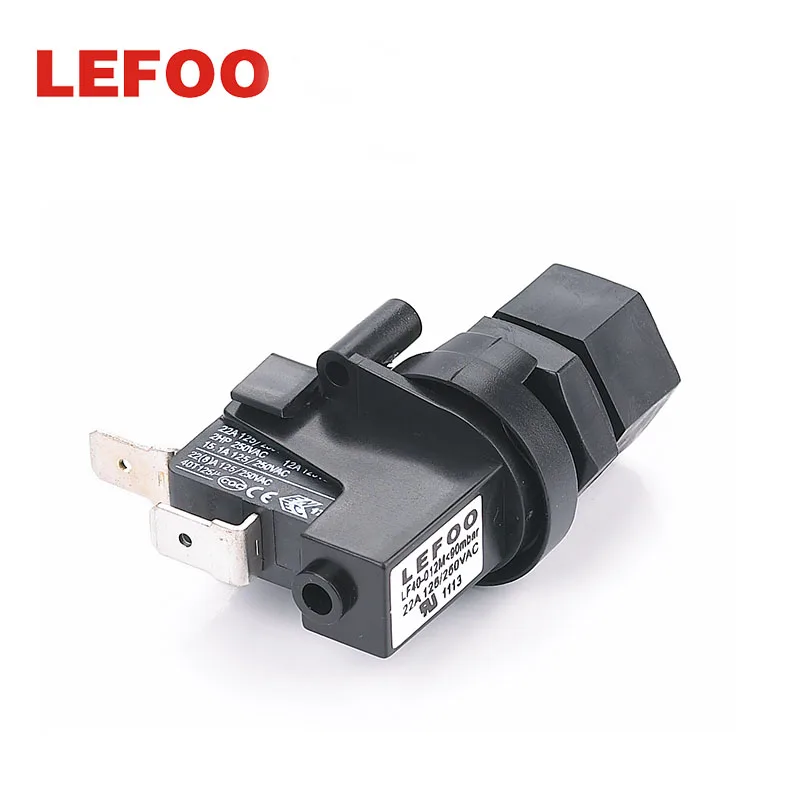 Lf40 Black Or White 125vac Air Actuated Pressure Switch With Button,Internal Micro Air Push