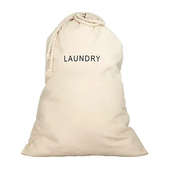 Customized Drawstring Washable Cotton Canvas Laundry Bag Delicates Travel Product On Alibaba