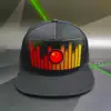 new arrival led sound active football team equalizer led hat cap