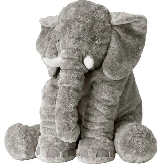 high quality 23.5 inch plush elephant grey animal stuffed toy