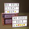 Free Combination LED Letters Lamp Cinematic Plastic Message Letter Light Box Spell letters Message A4 LED
